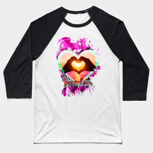 valentines day true love Baseball T-Shirt by Color-Lab